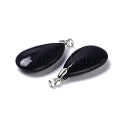 Natural Obsidian Pendants&nbsp;G-D084-01P-B05