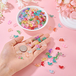 120Pcs 12 Colors Transparent Spray Painted Glass Beads&nbsp;GLAA-TA0003-86