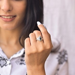 Brass Pave Cubic Zirconia Finger Rings&nbsp;FS-WGC2302-04