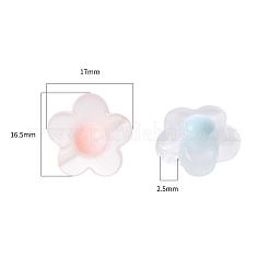 50Pcs 5 Colors Transparent Acrylic Beads&nbsp;TACR-CC0001-03