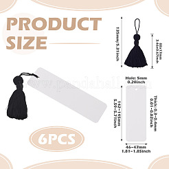 6Pcs Blank Kraft Paper Bookmark&nbsp;AJEW-TADJ0001-31F