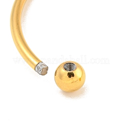 Ion Plating(IP) 304 Stainless Steel Cuff Bangles for Women&nbsp;BJEW-M310-03G