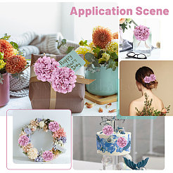 Cloth Artificial Flower Head&nbsp;DIY-WH0591-100