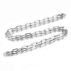 Brass Paperclip Chains&nbsp;MAK-S072-15B-P