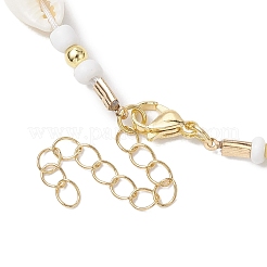 Bohemia Natural Cowrie Shell Beaded Necklaces&nbsp;NJEW-JN04783-01