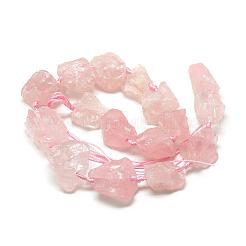 Natural Rose Quartz Beads Strands&nbsp;G-R421-02