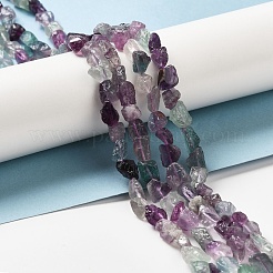 Raw Rough Natural Fluorite Beads Strands&nbsp;G-I283-G02-01
