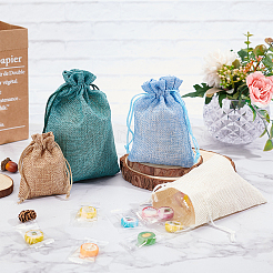 Burlap Packing Pouches Drawstring Bags&nbsp;ABAG-BC0001-19