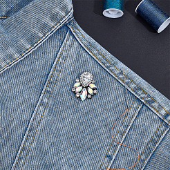 Glass Rhinestone Embroidery Sew on Ornament Accessories&nbsp;PATC-WH0021-070B