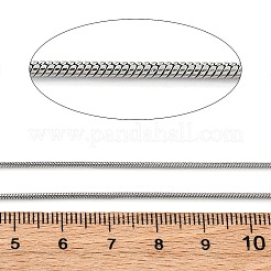304 Stainless Steel Round Snake Chains&nbsp;CHS-M009-01P-01