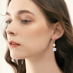 200Pcs Brass Leverback Earring Findings&nbsp;KK-BBC0024-36G