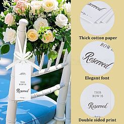 1 Set Paper Seat Reserved Sign Hanging&nbsp;AJEW-SP0004-40A
