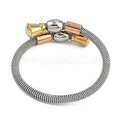 Ion Plating(IP) 304 Stainless Steel Bangles for Women&nbsp;STAS-M023-13PG