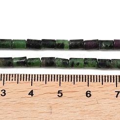 Natural Ruby in Zoisite Beads Strands&nbsp;G-P600-B09-01