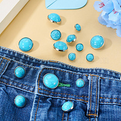 15Pcs 3 Styles 1-Hole Resin Shank Buttons&nbsp;BUTT-TA0001-56