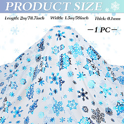 2M Polyester Snowflake Mesh Fabrics&nbsp;DIY-WH0622-389