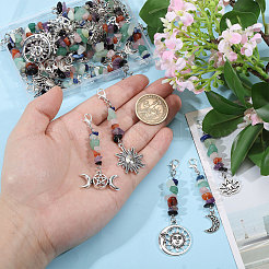 30Pcs 3Style Alloy Pendant Decoration&nbsp;HJEW-CA00049