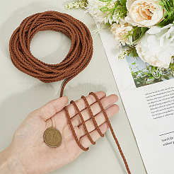 10M Round Imitation Leather Braided Cord&nbsp;WL-GF0001-32C-04