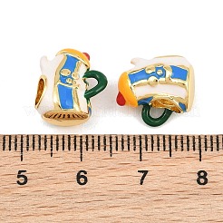 Brass Enamel Pendants&nbsp;KK-CBAEBFB-03G