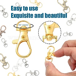 Alloy Swivel Lobster Claw Clasps&nbsp;TIBE-YW0001-54G