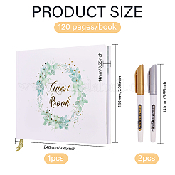 120 Pages Wedding Guest Book&nbsp;AJEW-GL0002-78