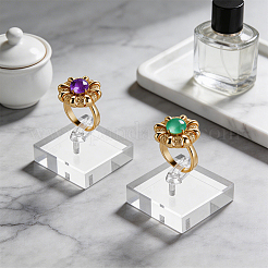 Acrylic Single Ring Display Stands&nbsp;RDIS-WH0007-13A