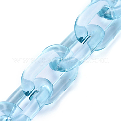 Handmade Transparent Acrylic Cable Chains&nbsp;AJEW-JB00563-07