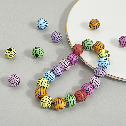 200Pcs Opaque Acrylic Beads&nbsp;OACR-SP0001-63