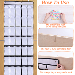 Non-woven Fabrics Door Mounted Shoe Storage Bag&nbsp;AJEW-HY0003-47