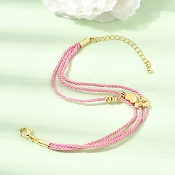 Polyester Multi-Strand Bracelets&nbsp;FB-CBA983F-02G-03