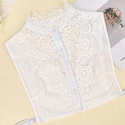 Detachable Cotton Shirt Women False Collar&nbsp;AJEW-WH20054-049B