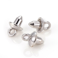 Alloy Cup Pearl Peg Bails Pin Pendants&nbsp;PALLOY-F223-02P