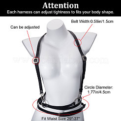 Adjustable Retro Imitation Leather Y-Shaped Heavy Duty Suspenders&nbsp;AJEW-WH0314-94