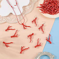 70Pcs Opaque Acrylic Imitation Coral Beads&nbsp;SACR-SC0001-64