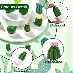 24Pcs 12 Styles Cactus Miniature Ornaments&nbsp;DJEW-CJ0001-25