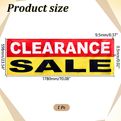 Polyester Clearamce Sale Sign Flag&nbsp;AJEW-WH0609-684