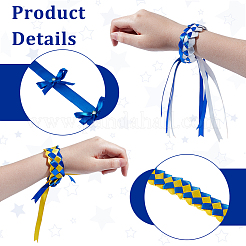 DIY Polyester Ribbon & Braided Bracelets Making Kits&nbsp;DIY-GA0007-96B