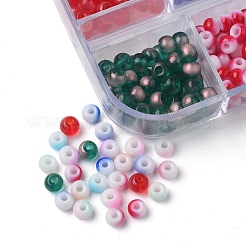 48G 12Colors 6/0 Opaque Glass Seed Beads&nbsp;SEED-YW0002-18