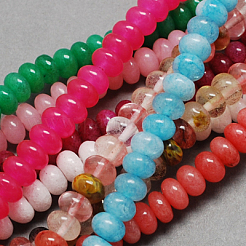 Natural White Jade Bead Strands&nbsp;G-R169-8x5mm-M