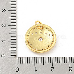 Rack Plating Brass Micro Pave Cubic Zirconia Pendants&nbsp;KK-P277-26G-04