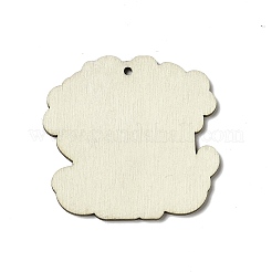 Father's Day Single Face Printed Aspen Wood Pendants&nbsp;WOOD-G014-35