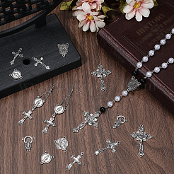 48Pcs 8 Styles DIY Alloy Pendant and Link Findings Kits&nbsp;FIND-SC0021-29