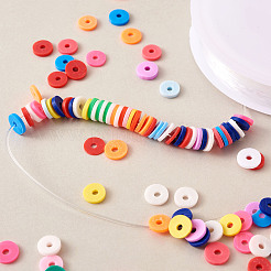 DIY Heishi Bead Stretch Bracelets Making Kits&nbsp;DIY-TA0003-22