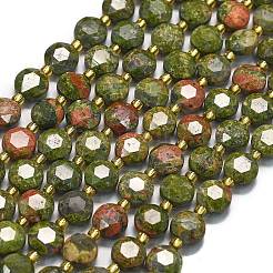 Natural Unakite Beads Strands&nbsp;G-C116-A27-02