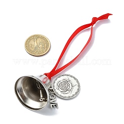 Word Love Alloy Sublimation Printing Round Ornament&nbsp;HJEW-JM02214