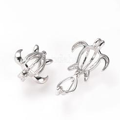 Brass Cage Pendants&nbsp;KK-R057-02P
