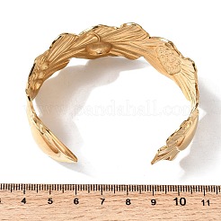 304 Stainless Steel Cuff Bangles for Women&nbsp;BJEW-L719-01A-G