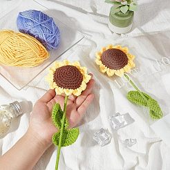 Cotton Knitting Artificial Flower&nbsp;AJEW-WH0013-50