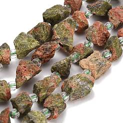 Natural Unakite Beads Strands&nbsp;GG-CBA0B77-A16-02