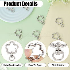 24Pcs Alloy Swivel Clasps&nbsp;FIND-SC0017-49B